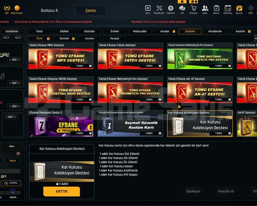37K Materyalli 53 Seviye Zula Hesabı