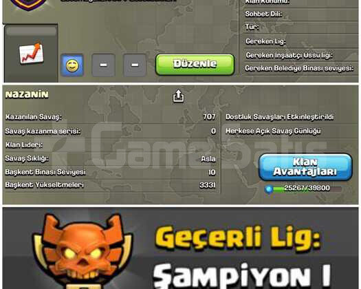 30 SEVİYE!! ŞAMPİYON 1!! NADİR KLAN!