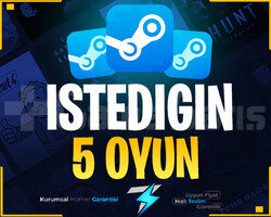 İstediğiniz 5 Oyun + Garanti