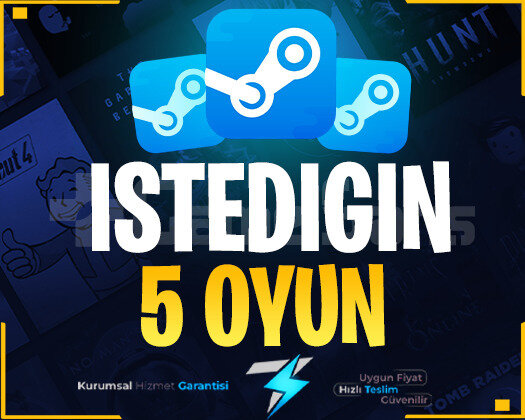 İstediğiniz 5 Oyun + Garanti