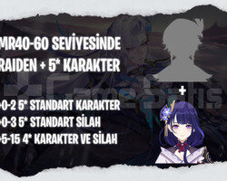 EU | MR40+ Raiden + Rastgele 5*