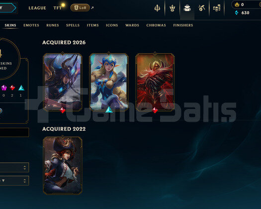 EUW Unranked | 4 Kostüm - 24 Hero | LoL Hesap
