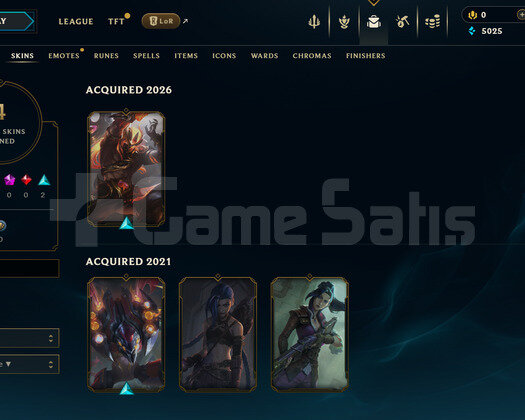 EUW Unranked | 4 Kostüm - 24 Hero | LoL Hesap