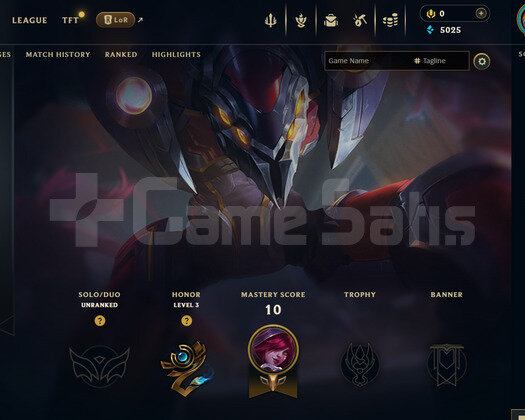 EUW Unranked | 4 Kostüm - 24 Hero | LoL Hesap