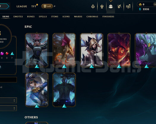 EUW Unranked | 8 Kostüm - 43 Hero | LoL Hesap