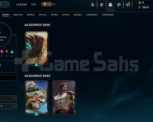 EUW Unranked | 3 Kostüm - 38 Hero | LoL Hesap