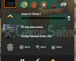 70 LVL 3 COIN 2 PİN 0 KİLOMETRE İLK BİLGİLERİYLE