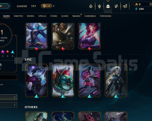 EUW Unranked | 11 Kostüm - 52 Hero | LoL Hesap