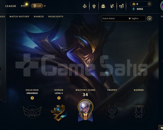EUW Unranked | 7 Kostüm - 37 Hero | LoL Hesap