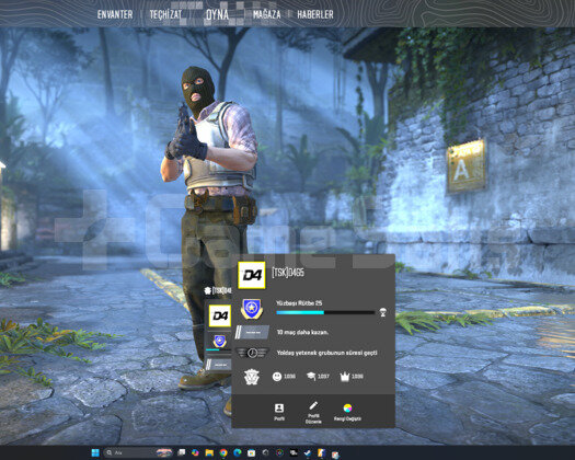 CS2 TR Magaza 80 SAAT YÜZBAŞI LVL25 1000 ÖVGÜ