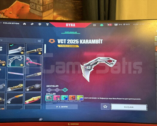 Vct karambit vct bayonet champions set KAÇIRMAAA