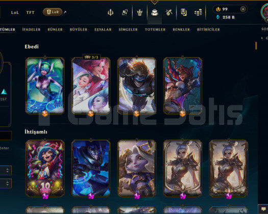 396 KOSTÜM 258K+ ÖZ 472 LVL EFSANE DOLU MAİL HESAP