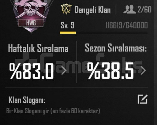 9 SV İSİM AKTİF KLAN SERİ TESLİMAT NOKTASI
