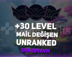 TR + UNRANKED + 30 LVL + MAİL DEĞİŞEN + HESAPLAR!