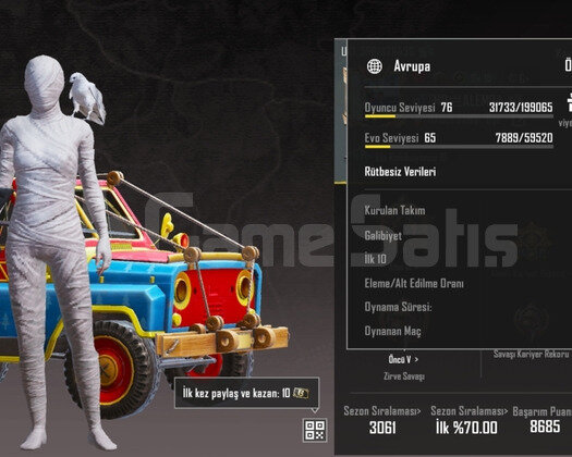 PUBG MOBİLE HESAP