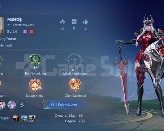 Mlbb Epik Fresh 65 Ka Sp Temiz Smurf Hesap