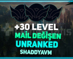 TR + UNRANKED + 30 LVL + MAİL DEĞİŞEN + HESAPLAR!