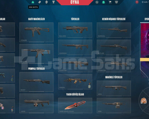 VALORANT SKİNLİ YÜKSEK MMR HESAP