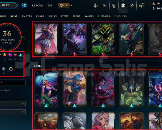 EUW 127 LEVEL | 36 KOSTÜM - 105 HERO | HANDMADE