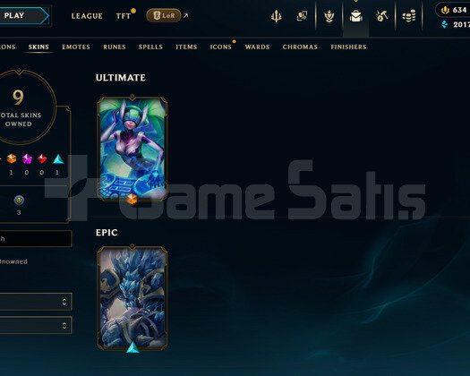 TR UNRANKED | 9 KOSTÜM - 634 RP | HANDMADE