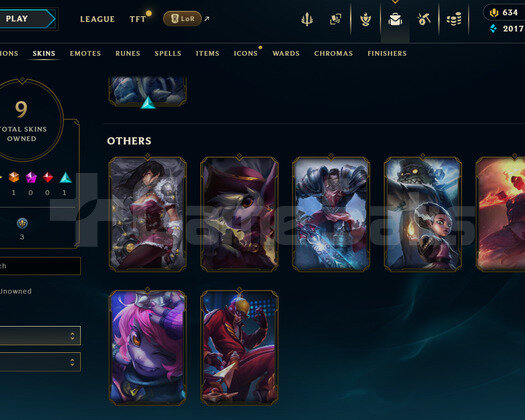 TR UNRANKED | 9 KOSTÜM - 634 RP | HANDMADE