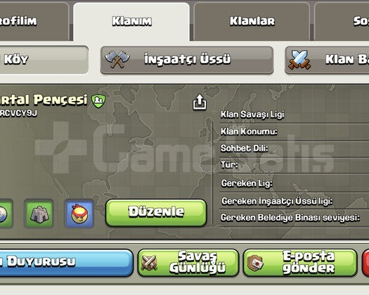 20 LEVEL Kartal Pençesi Klanı Başkent 9