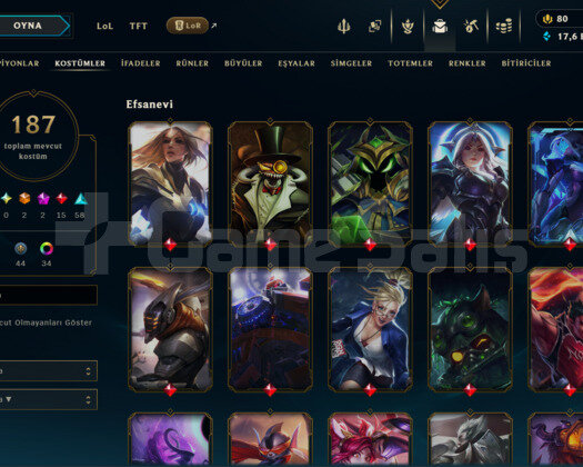 TR // 187 SKIN // 141 LVL DINLENDIRILMIŞ HESAP