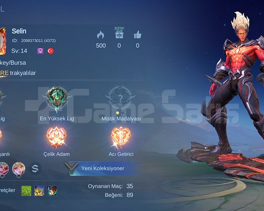 Mlbb Epik Fresh 41 Ka Sp Temiz Smurf Hesap