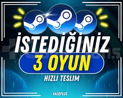 İSTEDİĞİNİZ 3 OYUN + GARANTİ + DESTEK