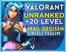 VALORANT +20 LVL UNRANKED MAİL DEĞİŞEN HESAP