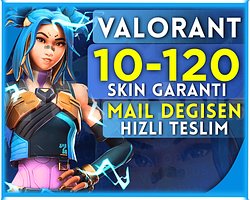VALORANT 10-120 SKIN MAİL DEĞİŞEN RANDOM HESAP