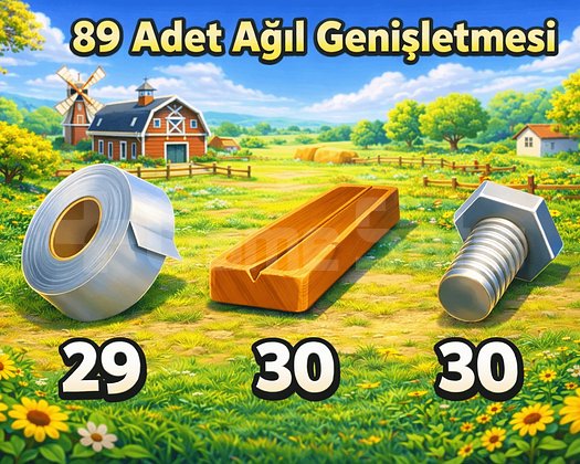 89 Adet Ağıl Genişletmesi ANINDA TESLİMAT