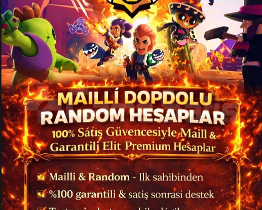 BRAWL STARS RANDOM DOLU HESAP!!!