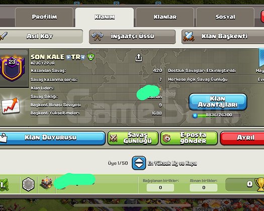 23 SEVİYE USTA 1 LİG KLANI
