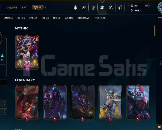 EUW | 101 SKİN | PLATİN 4