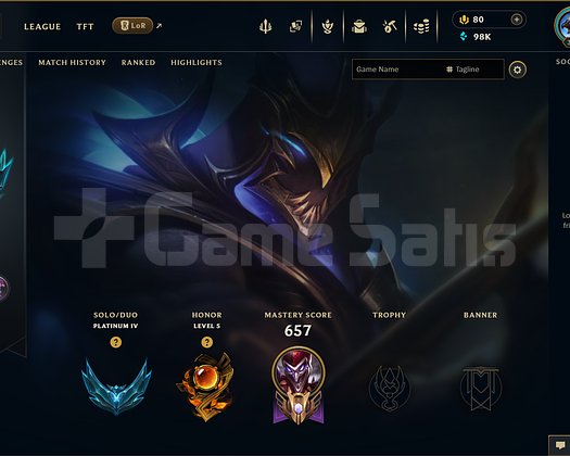 EUW | 101 SKİN | PLATİN 4