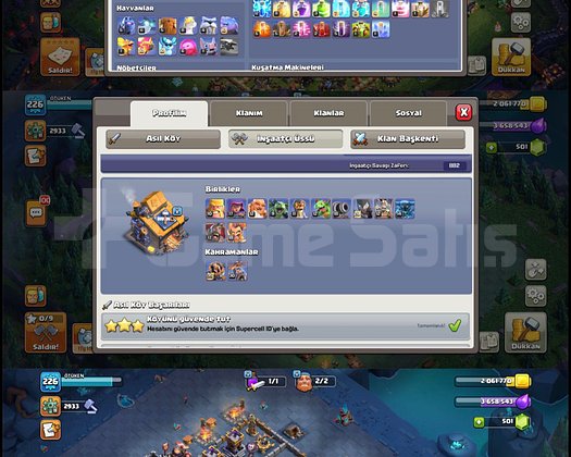 TH 18 COC HESABI TERTEMİZ EKİPMANLI VE YÜKSEK HERO