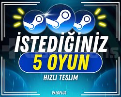 İSTEDİĞİNİZ 5 OYUN + GARANTİ + DESTEK