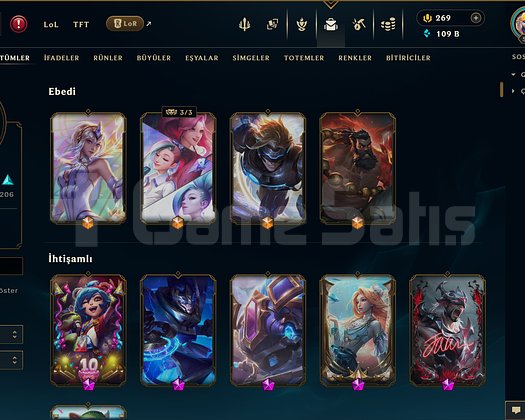 463 KOSTÜM 109K+ ÖZ 515 LVL EFSANE DOLU MAİL HESAP