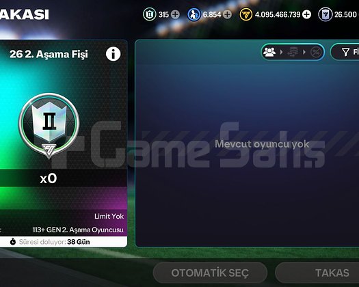 4 MİLYAR COİN / 124 GEN TAKIM / FULL + FULL