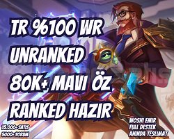 100 WINRATE! TR 80K+ M. ÖZ VIP 30 LVL UNRANKED