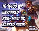 100 WINRATE! TR 80K+ M. ÖZ VIP 30 LVL UNRANKED