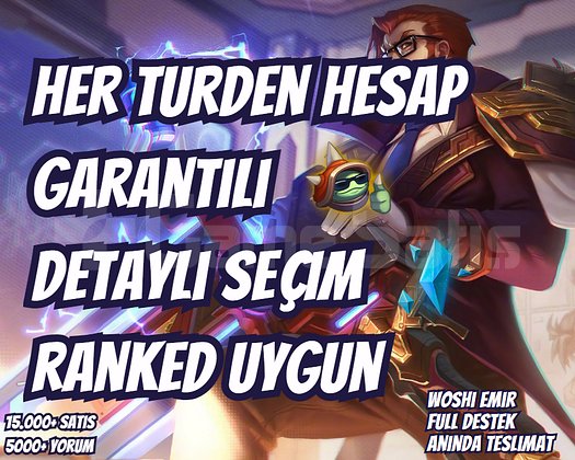 TR-EUW DETAYLI SEÇİMLİ VIP HESAPLAR
