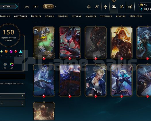 TR // 150 SKIN // 348 LVL