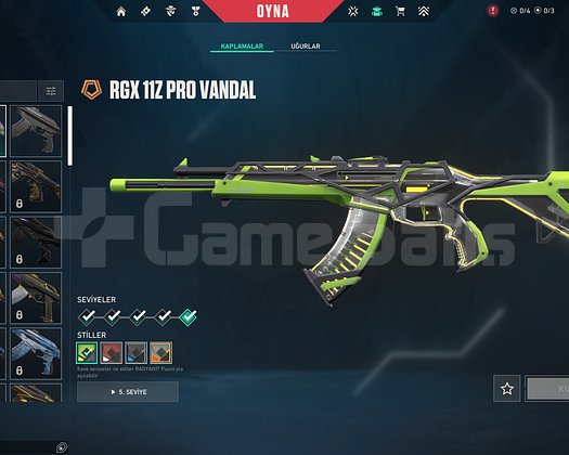 UNRANKED RGX VANDALLI HESAP