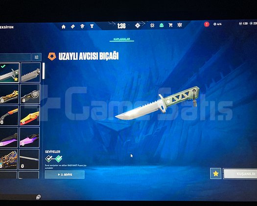 Altın 3 uzaylı avcısı skinli hesap
