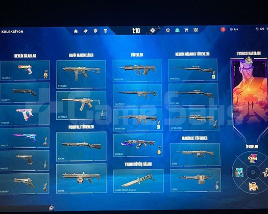 Altın 3 uzaylı avcısı skinli hesap