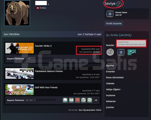 ANINDA TESLİM | 8 MADALYA | 905 SAAT | FACEIT
