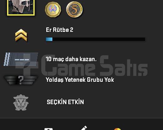MAİNLİK /2 MADALYA FIRSAT HESAP/FACEİT BAĞLI DEĞİL
