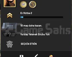 MAİNLİK /2 MADALYA FIRSAT HESAP/FACEİT BAĞLI DEĞİL